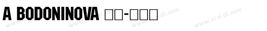 a BodoniNova 普通字体转换